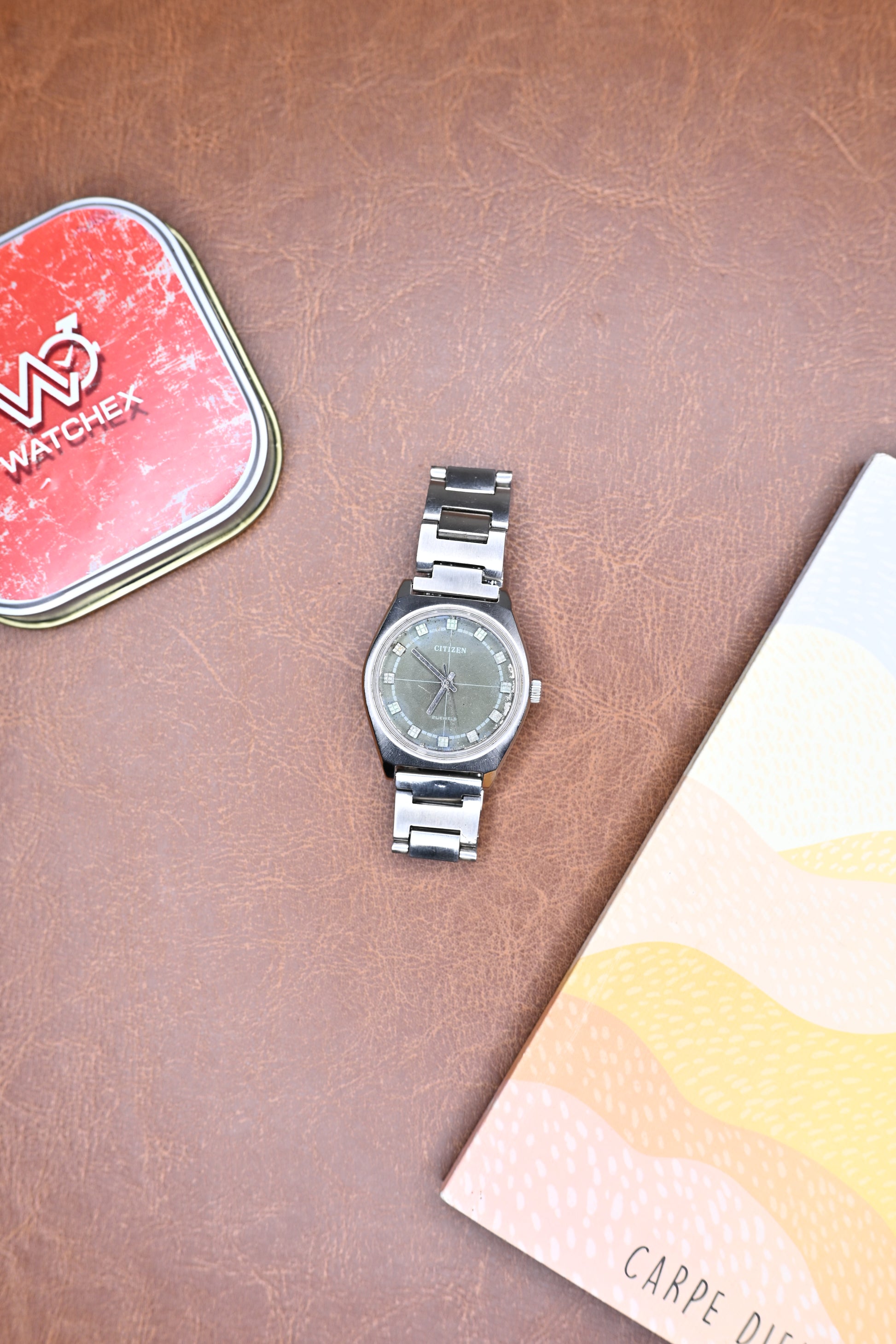 Vintage Citizen 21 Jewels Manual-Winding – Ref. 4-022845 | Olive Green Dial | Watchex India