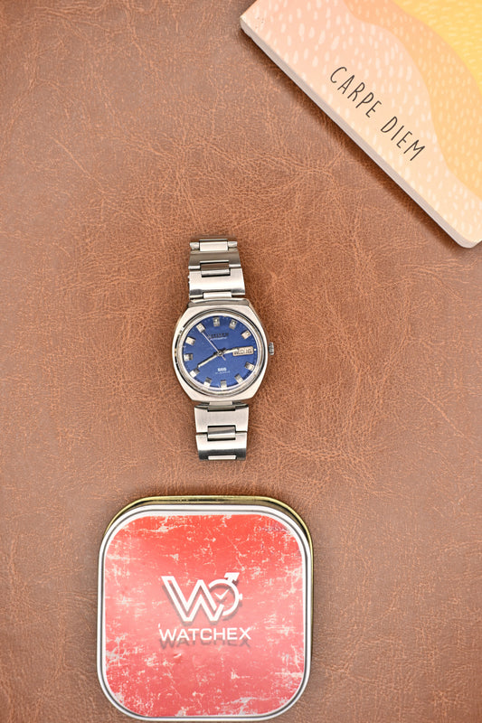 Vintage Citizen 555 Automatic Deep Blue Dial 21-Jewel Men’s Wristwatch | Watchex Vintage Collection