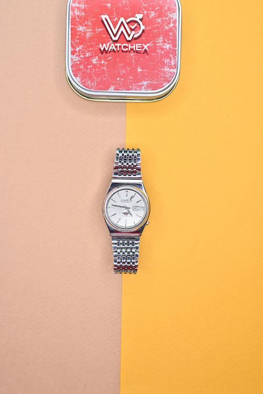 Vintage Citizen Eagle 7 Automatic – Tonneau Case, Sunburst Silver Dial, Day-Date | Watchex India
