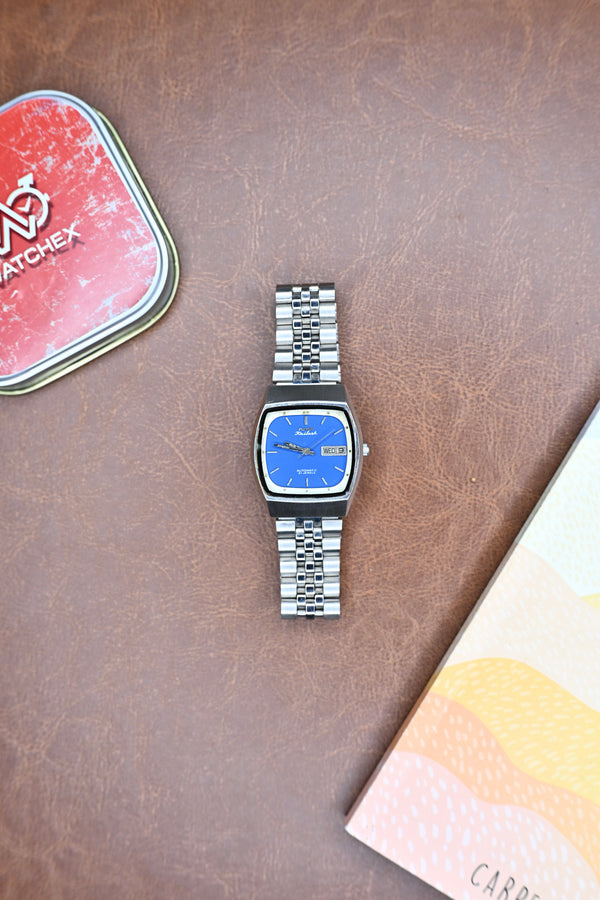 Vintage HMT Kailash Automatic Blue TV Dial