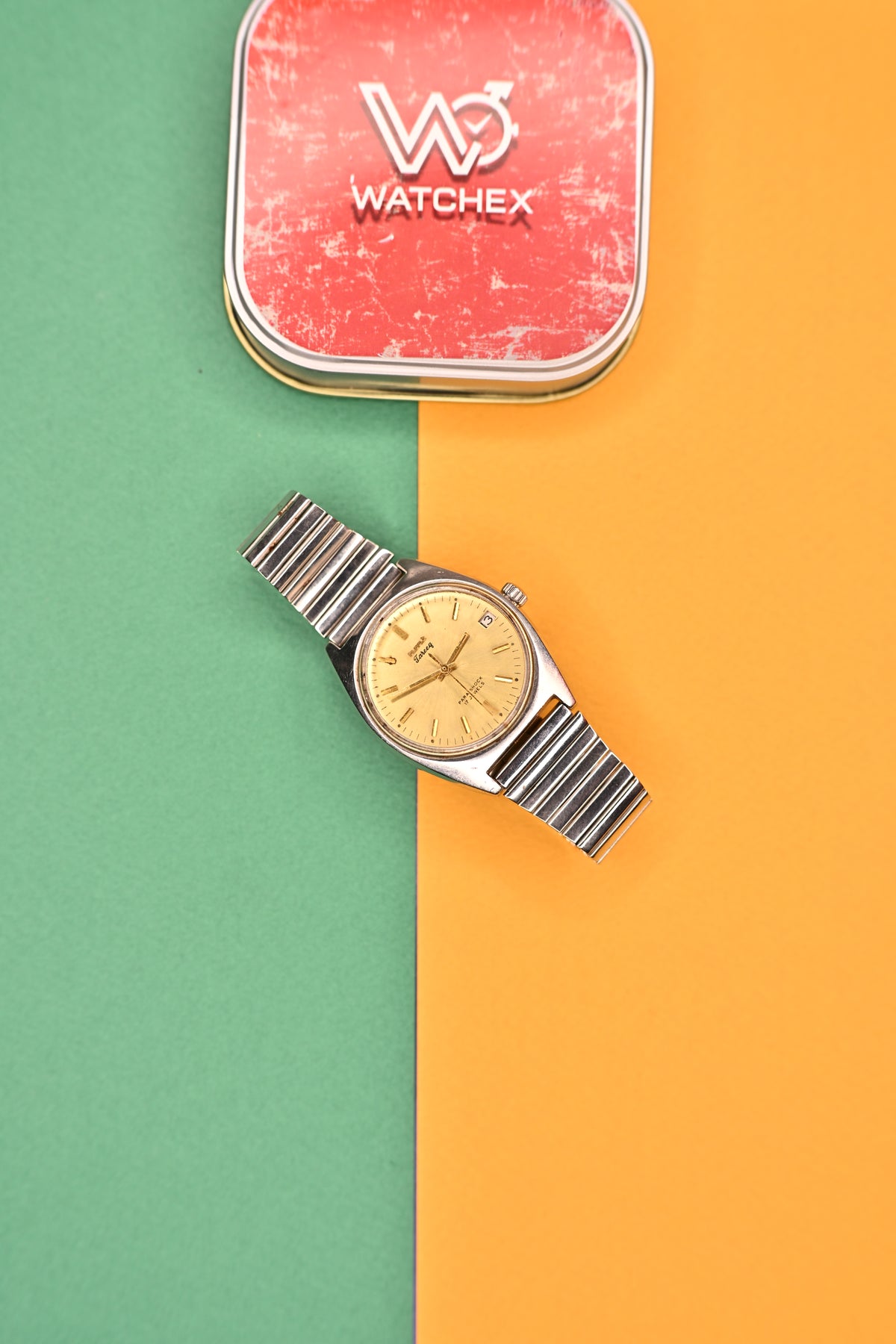Vintage HMT Tareeq Mechanical – Sunburst Champagne Dial