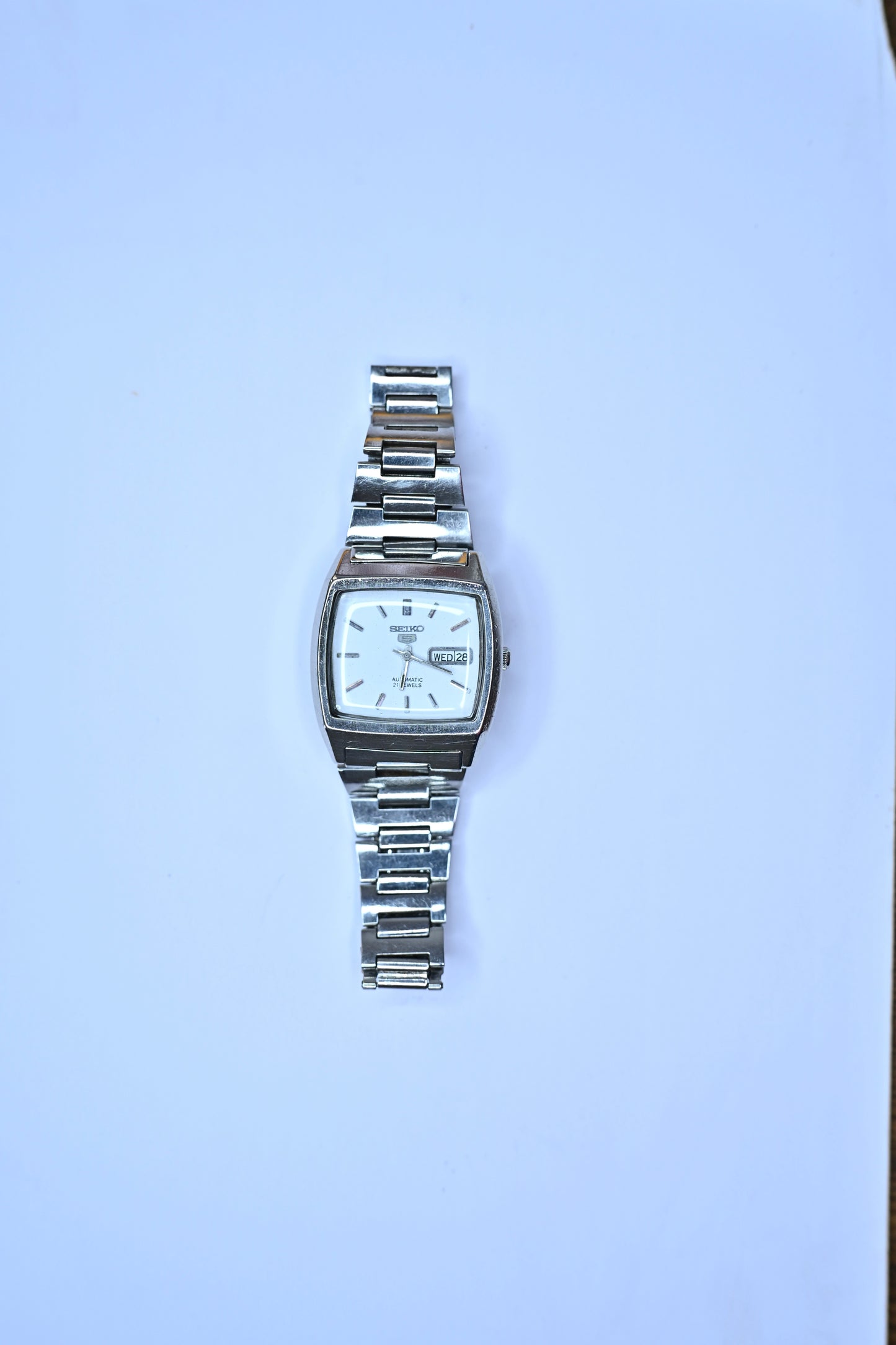 Vintage Seiko 5 Automatic 6319-5021 TV Screen Cushion Case Day-Date Redial Watch | Watchex India