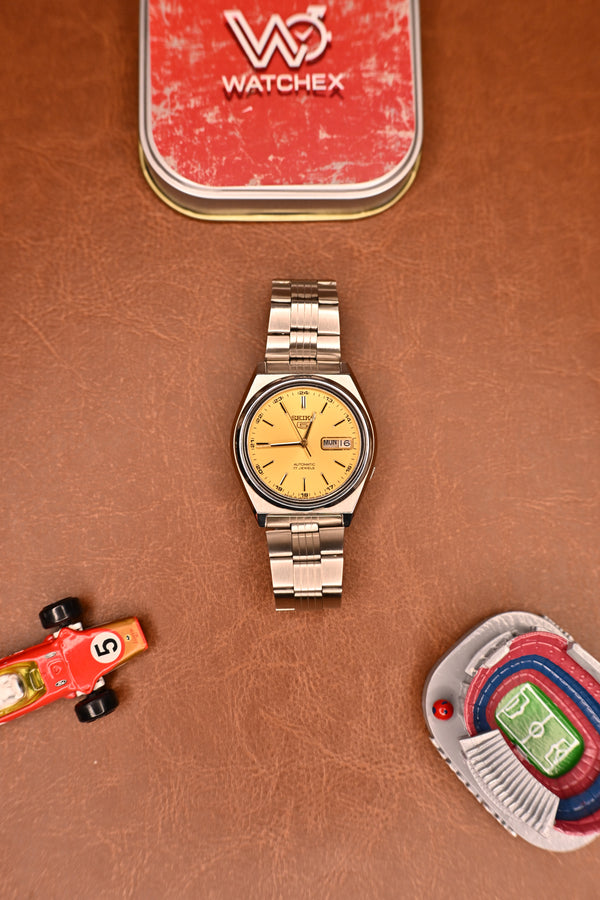 Vintage Seiko 5 Automatic Champagne Dial Ref. 7009-8763 | Watchex India