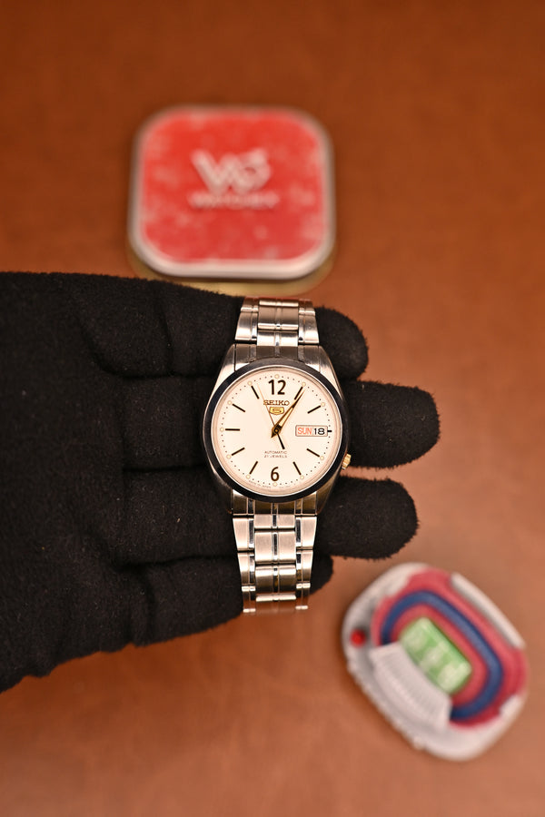 Vintage Seiko 5 Automatic White Dial (Rare JDM) Ref. 7S26-0360 | Watchex India