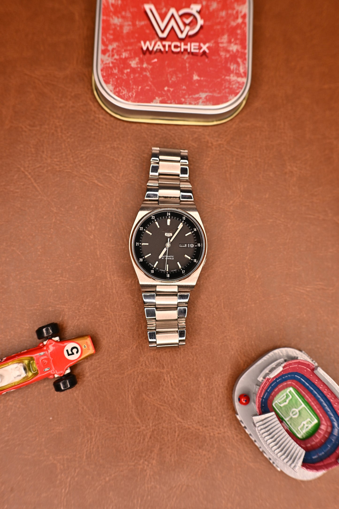 Vintage Seiko 5 (JDM) Automatic Black Dial Day-Date (7009-8281) | Watchex India