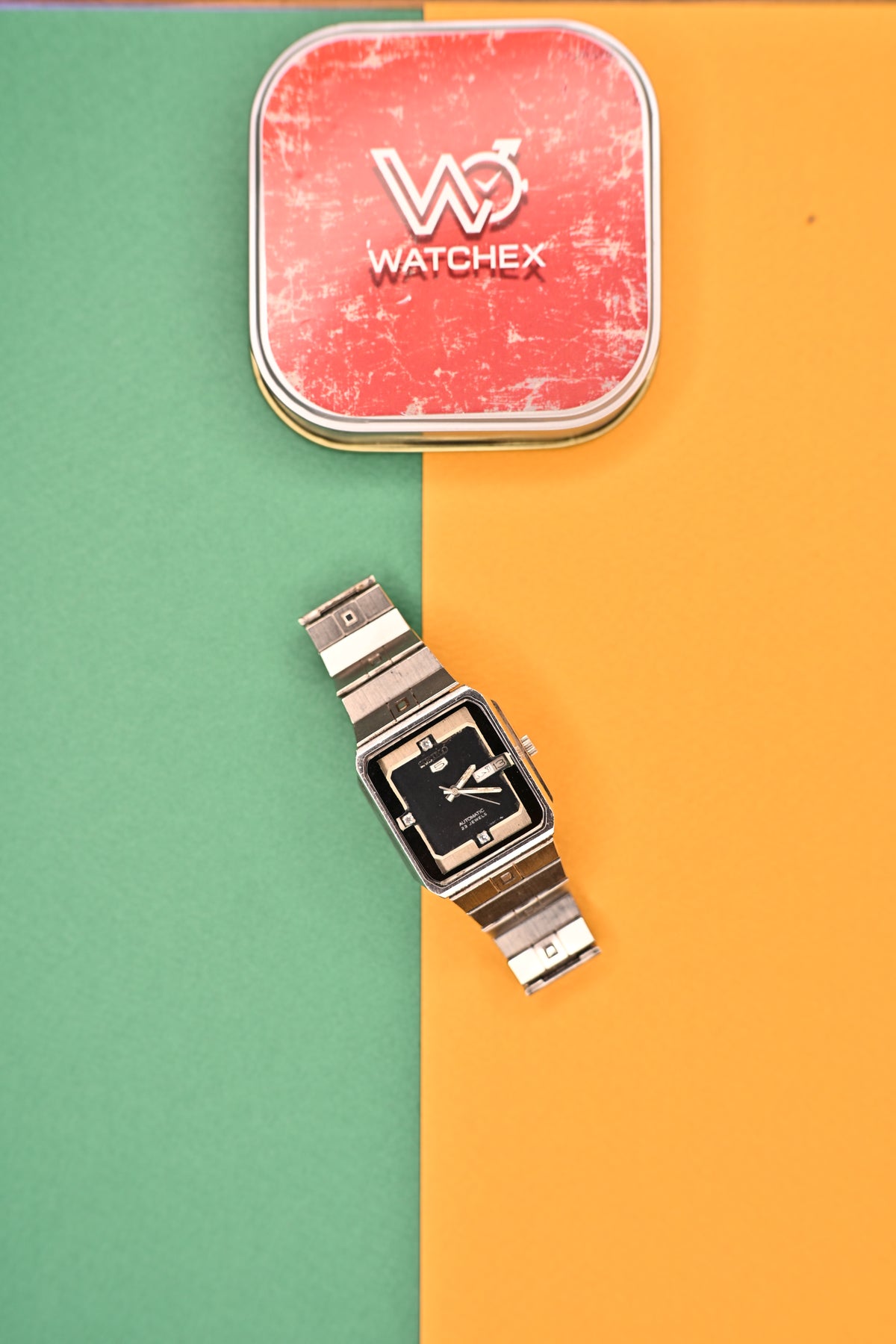 Vintage Seiko 5 Square TV-Dial Automatic Day-Date Watch | Watchex India