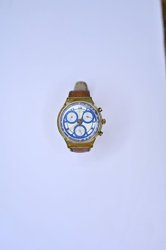 Vintage Swatch Chrono Grand Prix SCJ101 1992 Swiss Quartz Chronograph Watch | Watchex India