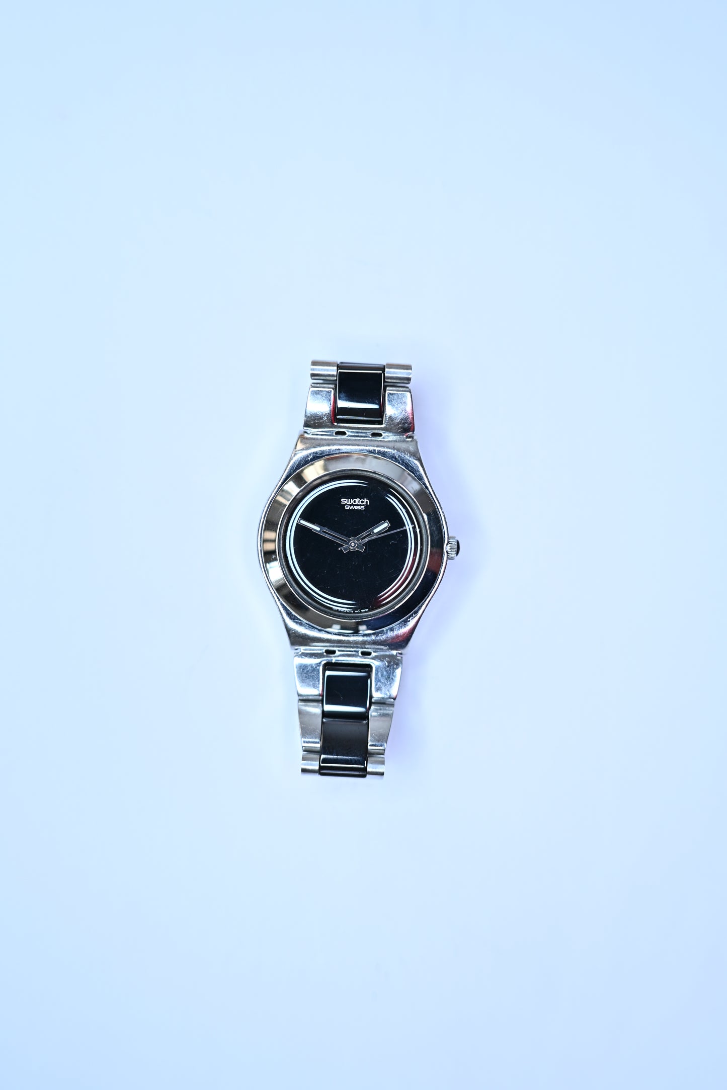 Vintage Swatch Irony Medium Two-Tone Olive Sunburst Dial Swiss Quartz Watch | Watchex India