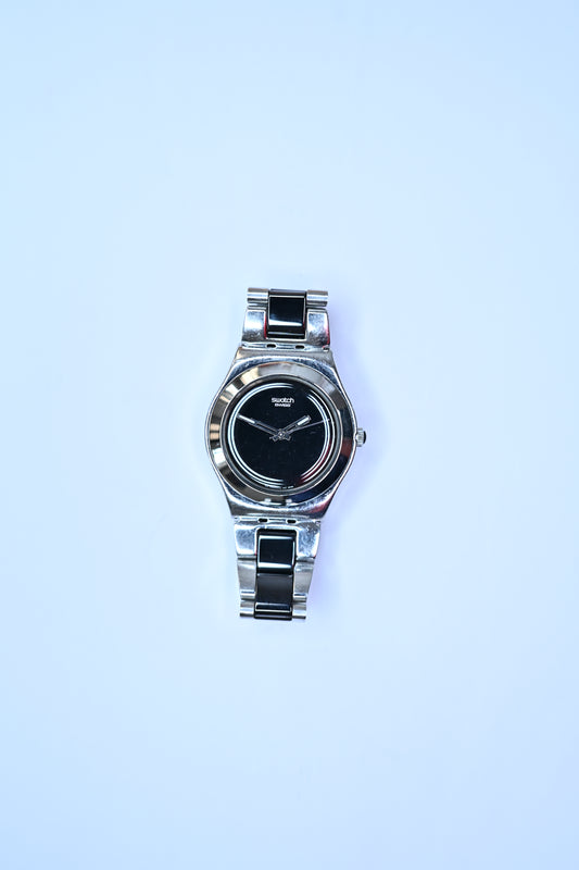 Vintage Swatch Irony Medium Two-Tone Olive Sunburst Dial Swiss Quartz Watch | Watchex India