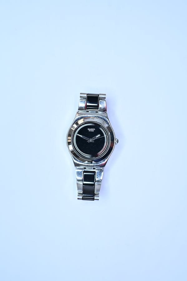 Vintage Swatch Irony Medium Two-Tone Olive Sunburst Dial Swiss Quartz Watch | Watchex India